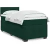 Image de vidaXL Sommier à lattes de lit et matelas Vert foncé 80x200 cm Velours