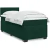 Image de vidaXL Sommier à lattes de lit avec matelas Vert foncé 90x190 cm