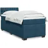 Image de vidaXL Sommier à lattes de lit avec matelas Bleu foncé 90x200 cm