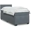 Image de vidaXL Sommier à lattes de lit avec matelas Gris foncé 100x200 cm