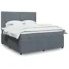 Image de vidaXL Sommier à lattes de lit et matelas Gris foncé 180x200cm Velours