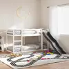 Image de vidaXL Lit superposé avec toboggan et échelle sans matelas 90x190 cm