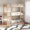 Image de vidaXL Lit superposé triple sans matelas 80x200 cm bois de pin massif