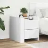 Image de VIDAXL Table de Chevet - Blanc