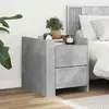 Image de vidaXL Table de Chevet - Gris Béton