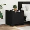 Image de vidaXL Table de chevet - Noir 45x50x50 cm