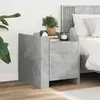 Image de vidaXL Table de chevet - Gris Béton