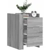 Image de vidaXL Table de chevet - Sonoma gris 45x50x65 cm