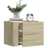 Image de vidaXL Table de chevet murale - Chêne sonoma 45x30x35 cm