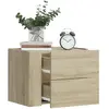 Image de vidaXL Tables de chevet murales 2 PCS - Chêne sonoma