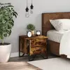 Image de vidaXL Tables de Chevet 2 pcs - Chêne Fumé