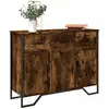 Image de vidaXL Buffet chêne fumé 97x32,5x74,5 cm