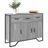 Image de vidaXL Buffet sonoma gris 97x32,5x74,5 cm