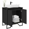 Image de VIDAXL Armoire lavabo de salle de bain - Noir