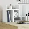 Image de vidaXL Organisateur de bureau blanc 34,5x15,5x35,5cm bois d'ingénierie