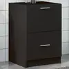 Image de vidaXL Armoire Évier Noir