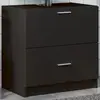 Image de vidaXL Armoire Noir