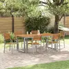 Image de vidaXL Chaise de jardin 6 pcs Marron 56 x 57 x 87 cm