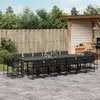 Image de vidaXL Ensemble 17 pcs - Noir