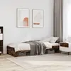 Image de vidaXL Cadre de lit sans matelas chêne fumé 100x200 cm bois ingénierie