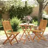 Image de VidaXL Ensemble bistro pliable 3 pcs - Acacia