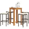 Image de Ensemble de bar de jardin 5 pièces - Marron