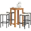 Image de VidaXL Ensemble de Bar Jardin - 5 Pièces Noir