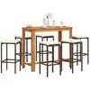 Image de vidaXL Ensemble de Bar de Jardin 7 pcs - Marron