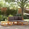 Image de vidaXL Salon de Jardin 4 Pcs Bois D'acacia Massif