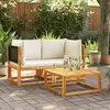 Image de VIDAXL Canapés d'angle de jardin - 2 pcs - Bois massif d'acacia