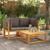 Image de vidaXL Canapés d'angle de jardin 2 pcs - Bois d'acacia