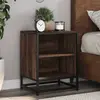 Image de vidaXL Table de Chevet - Chêne Marron