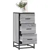 Image de VIDAXL Buffet Sonoma Gris 35.5x35x76 cm Métal