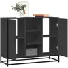 Image de vidaXL Buffet noir 92x35x76 cm