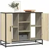 Image de vidaXL Buffet - Chêne sonoma - 92x35x76 cm