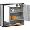 Image de VidaXL Armoire à miroir bain - Sonoma gris