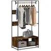 Image de vidaXL Armoire chêne fumé 90x50x180 cm bois d'ingénierie