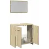 Image de vidaXL Ensemble meubles salle de bain 2 pcs - Chêne sonoma