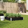 Image de VIDAXL Jardinière empilable Pin - Noir