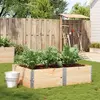 Image de vidaXL Jardinière 150x100 cm - Bois massif