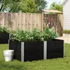 Image de vidaXL Jardinière - Noir bois de pin massif