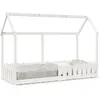 Image de vidaXL Cadre de lit d'enfants forme de maison sans matelas 80x200 cm