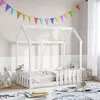 Image de vidaXL Cadre de lit d'enfants forme de maison sans matelas 70x140 cm