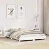 Image de vidaXL Cadre de lit sans matelas blanc 160x200 cm bois de pin massif