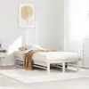 Image de vidaXL Cadre de lit sans matelas blanc 75x190 cm bois de pin massif