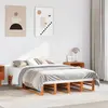 Image de vidaXL Cadre de lit sans matelas cire marron 120x190cm bois pin massif