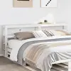 Image de vidaXL Tête de lit avec étagères blanc 200 cm bois massif de pin