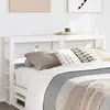 Image de vidaXL Tête de lit avec étagères blanc 140 cm bois massif de pin