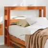 Image de vidaXL Tête de lit avec étagères marron cire 75 cm bois massif de pin