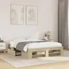 Image de vidaXL Cadre de lit sans matelas chêne sonoma 120x190 cm